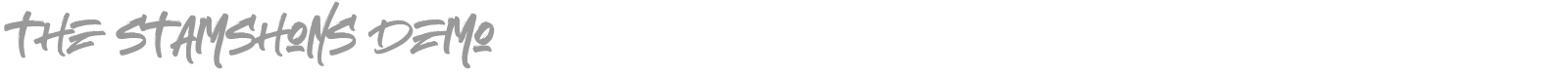 The Stamshons font preview